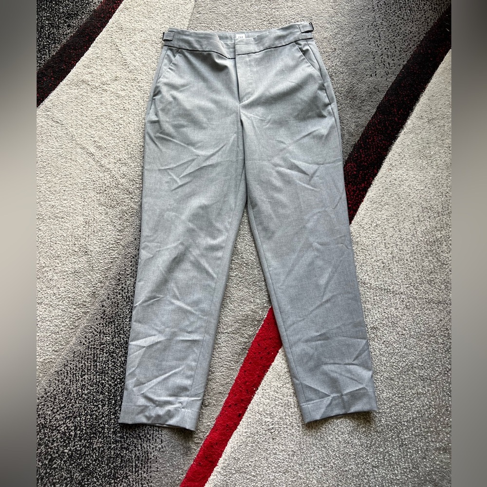 Gap Light Gray High Waisted Tapered Pants